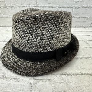 Element Fedora Hat Wool Blend 22" Diameter Black Gray